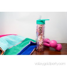 Boston Warehouse Insulated Glitter Filled Flip Top Sport Water Bottle, 20oz, multiple colors 568374497